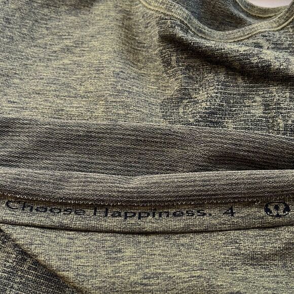 Lululemon Women’s Swiftly Tank, Heathered Green With Floral Pattern 4 - Picture 5 of 5